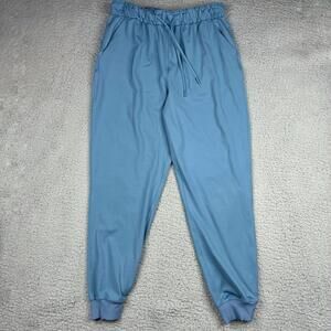 Lululemon Joggers Womens 10 Blue High Rise Drawstring Cuffed Pants LW5FPLS